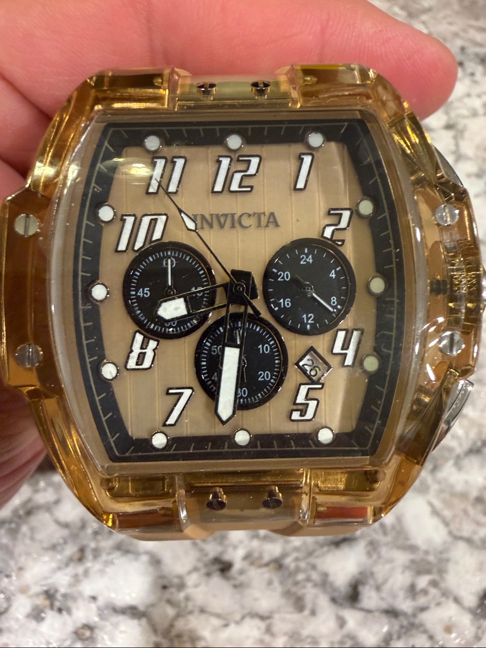 Invicta S1 Rally Men’s 47mm Brown/ Tan Transparent Watch 49981 NWT - Picture 9 of 10